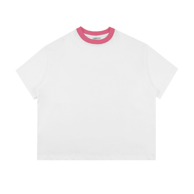 Áo Thun Trơn Phối Cổ Local Brand VIBESTU , Áo Thun Boxy Form Rộng Unisex 250Gsm 100% Cotton | BigBuy360 - bigbuy360.vn