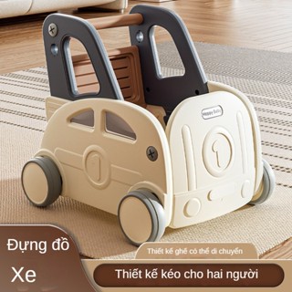 [SẴN HN] 🚚 xe tập đi đa năng Happy baby mẫu oto kích thước lớn bé ngồi được kết hợp thùng để đồ, xe kéo