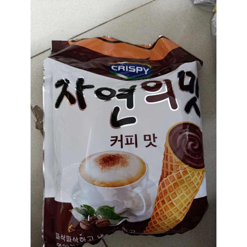Bánh ốc quế Crispy vị cà phê / dâu