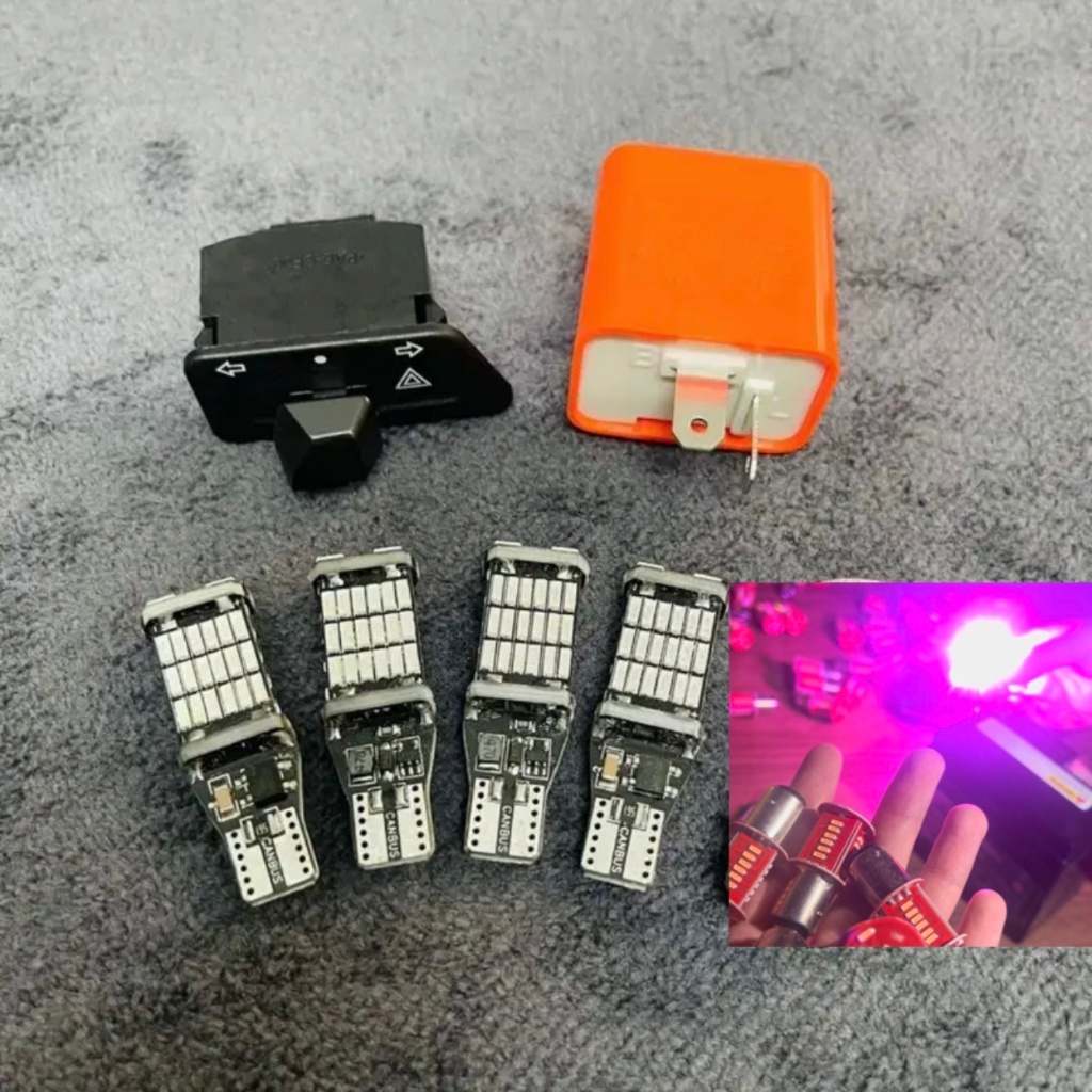 Bộ Combo Hazard Wave 50cc Rsx 110 Vision Ab Kèm 4 Xi Nhan T15 Hậu Audi