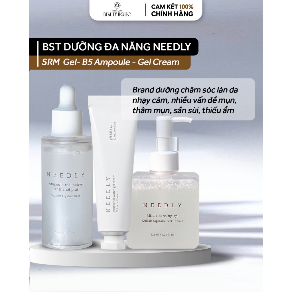 [SALE LỖ DỌN KHO] Sữa rữa mặt, Serum và Gel dưỡng NEEDLY
