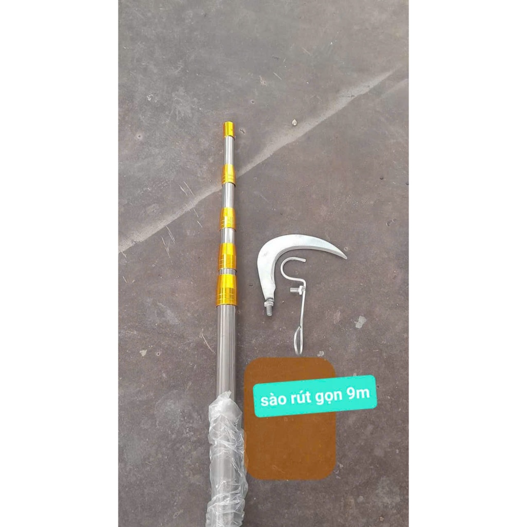sào rút hỗ trợ hái cau 7m và 9m