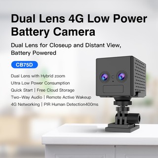 Camera 4g Vstarcam CB75D pin sử dụng 2-4 ngày, ống kính kép siêu nét Bảo hành 12 tháng