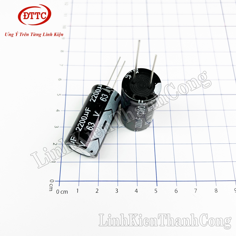 Bộ 3 Chiếc Tụ Hóa 2200uF 63V (18x35mm)