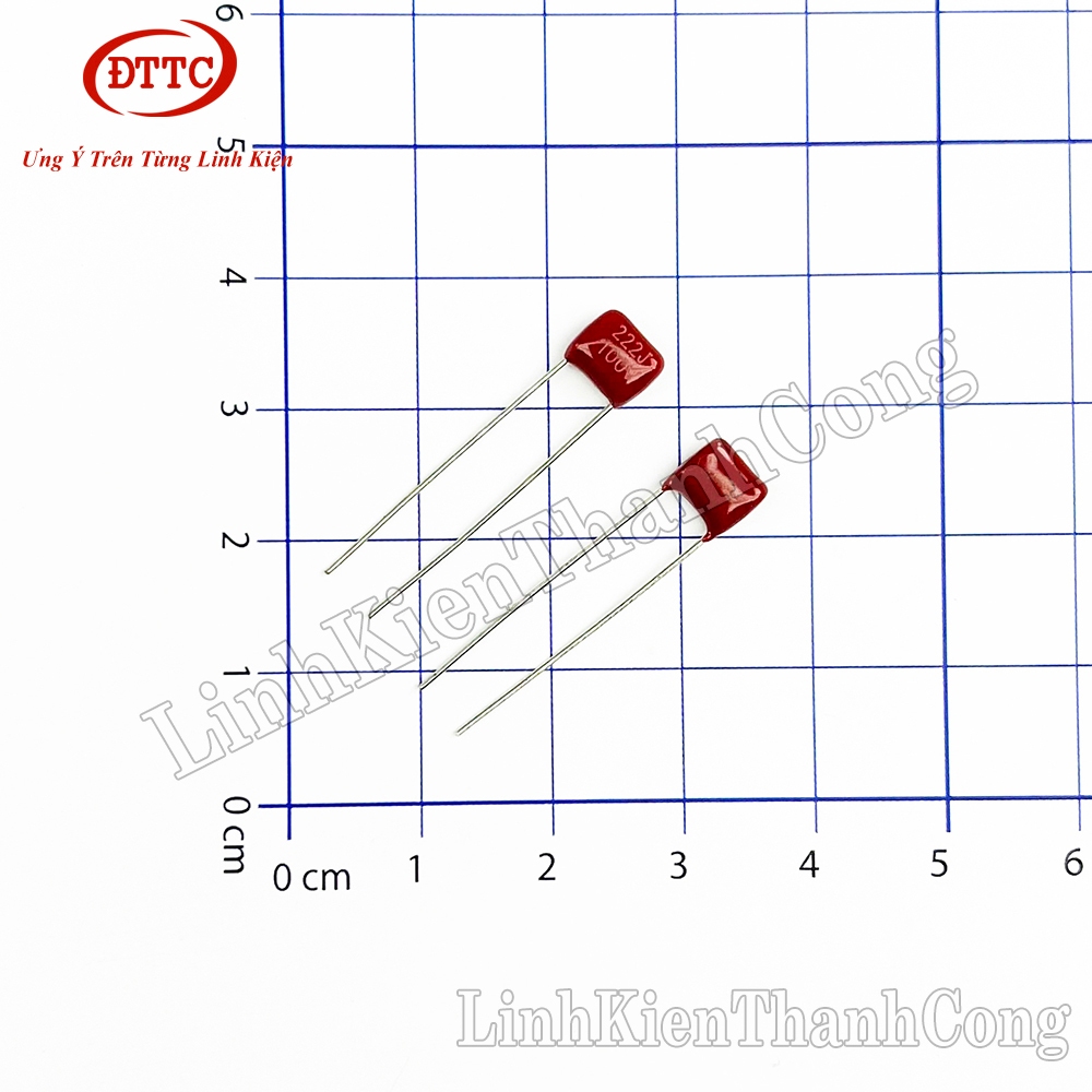 Bộ 20 Chiếc Tụ CBB 2.2nF 222J 100V 5mm