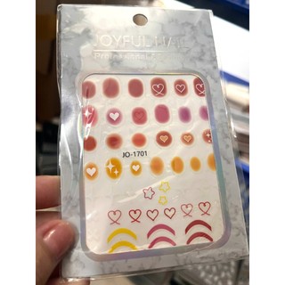 sticker trang trí nail hinh tim