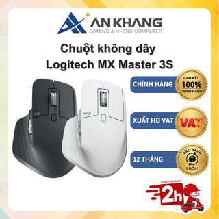  Chuột không dây Logitech MX Master 3S Bluetooth USB kèm Cáp sạc 7 nút Cuộn siêu nhanh Chính hãng Bảo hành 12Tháng 