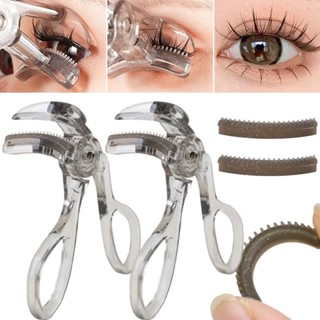  Kẹp Bấm Mi XIXI Góc Rộng Có Răng Cưa Bằng Nhựa Kèm Đệm Thay Thế Kẹp Mi Cong Tự Nhiên 