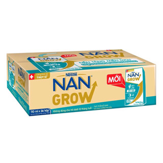 (Date 12/25) Thùng  36 hộp+ 12 hộp sữa dinh dưỡng pha sẵn Nan Grow 110ml(có ship hỏa tốc HCM)
