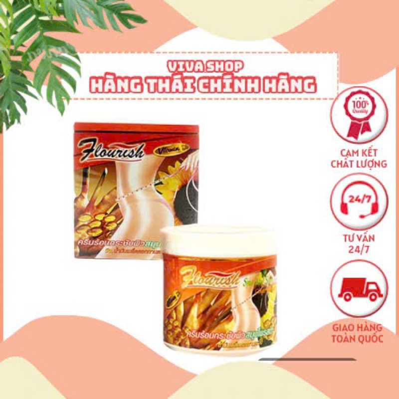 KEM MASSAGE TAN MỠ BỤNG GỪNG ỚT FLOURISH THÁI LAN 500ML