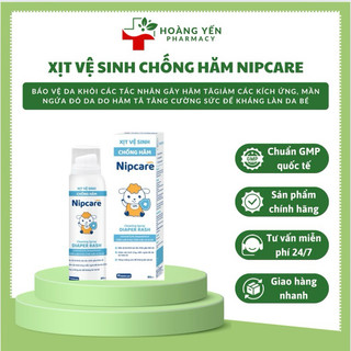 Xịt vệ sinh chống hăm Nipcare Phòng ngừa hăm bỉm Tạo ra hàng rào bảo vệ ngoài da bé Hoàng Yến Pharma