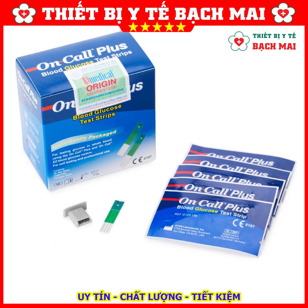 Que Thử Đường Huyết OnCall Plus [25 Que]