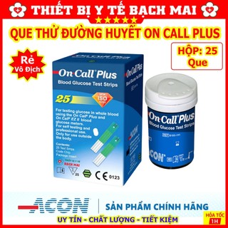 Que Thử Đường Huyết OnCall Plus [25 Que]