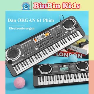  Đàn Piano Đàn Organ Điện Tử Keyboard 61 Phím Cao Cấp Tặng Kèm Mic Cho Bé Thoả Mãn Đam Mê Ca Nhạc 