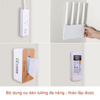 Kaiyo Miếng dán tường treo ổ cắm điện  chắc móc treo modem wifi treo vật dụng tiện lợi