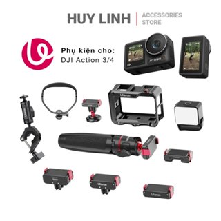 Khung kim loại bảo vệ cho DJI Osmo Action 3 / 4 Ulanzi 3204 cùng hệ sinh thái phụ kiện tháo lắp nhanh