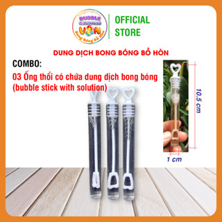 03 Que Dung Dịch Thổi Bong Bóng Xà Phòng Từ Quả Bồ Hòn - Sản Phẩm Thiên Nhiên, An Toàn Cho Bé
