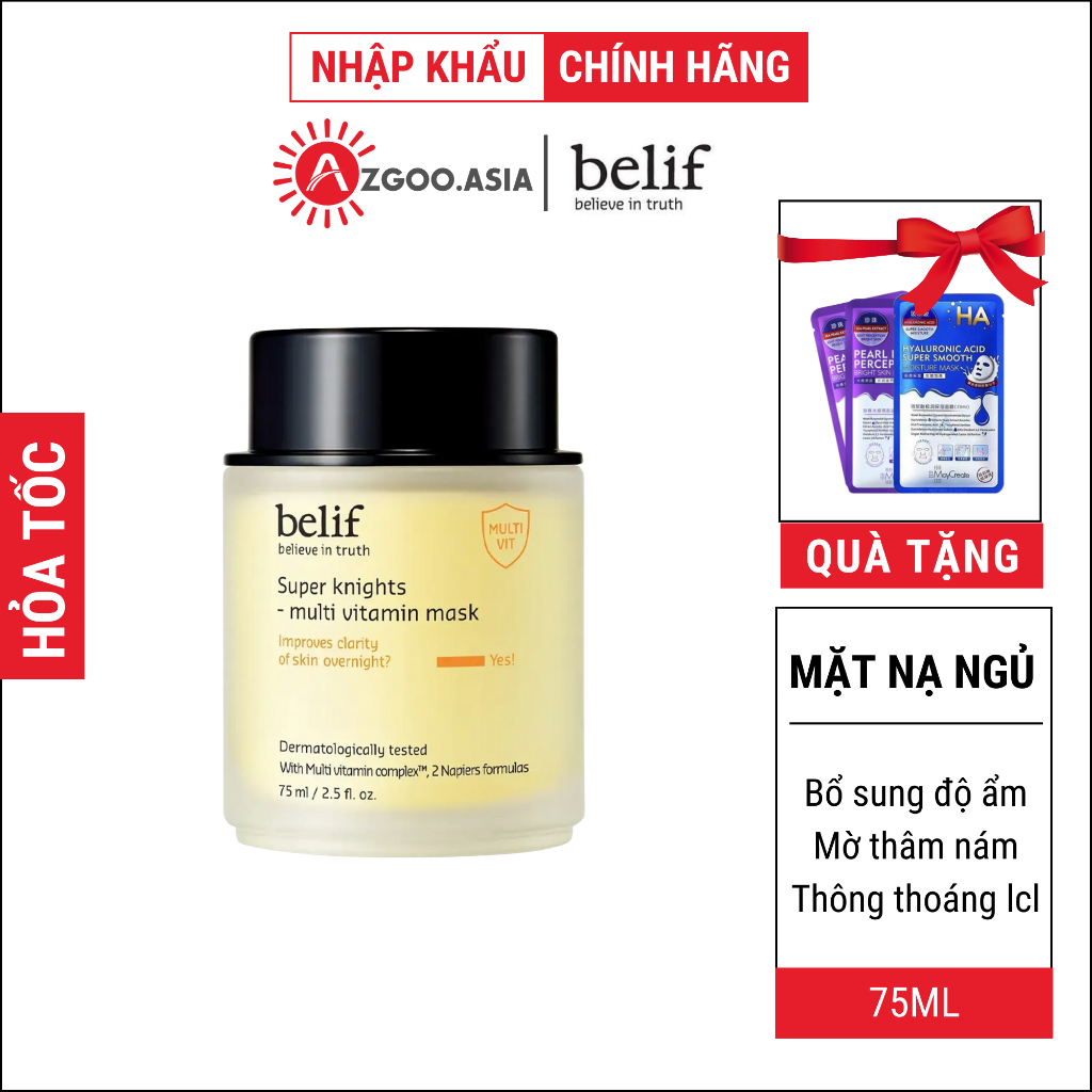 Mặt Nạ Ngủ Dưỡng Sáng Da Belif Super Knight Multi Vitamin Mask 75ml