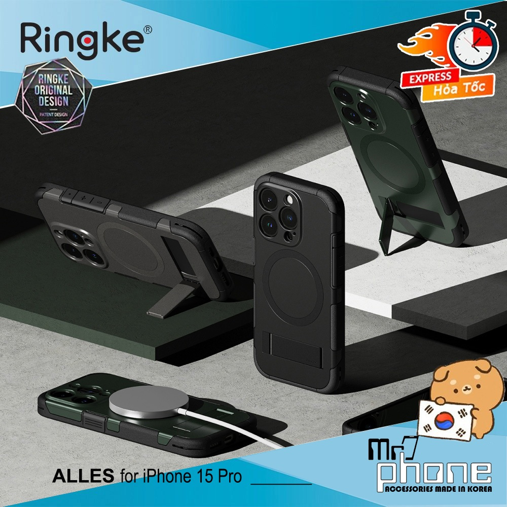 Ringke Alles Magnetic cho iPhone 15 Pro Max / iPhone 15 Pro