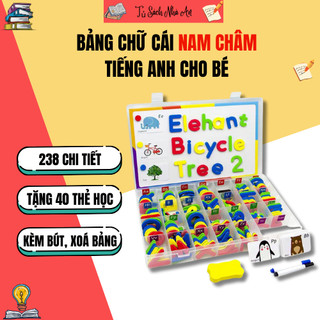 Đồ dùng học tập - Bảng Chữ Cái Nam Châm 234PCS, Bảng Chữ Cái Tiếng Anh Cho Bé, Đồ Dùng Học Tập Cho Bé Yêu Học Tiếng Anh