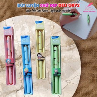 Bút máy, bút luyện viết chữ đẹp Deli hình One Piece luyện chữ đẹp ngòi mài cao cấp Q892_Tặng 1 ngòi