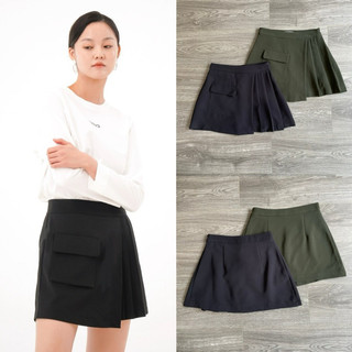 HIPU.VNXK - Chân váy Hobbs xếp ly một bên, 2 màu.