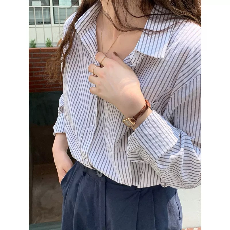 CITRA - Sơ mi kẻ dài tay basic