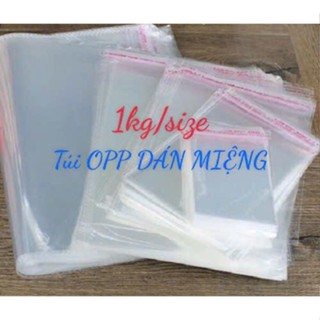  {1kg size}- Túi opp dán miệng đựng quần áo bao lì xì khẩu trang 