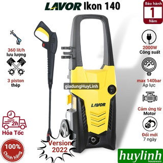 Máy xịt rửa xe cao áp lavor ikon 140 - 2000w - hàng chính hãng