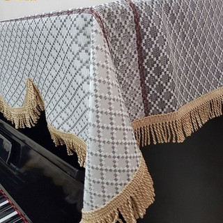 Khăn phủ đàn Piano Ô Vuông Kim Tuyến