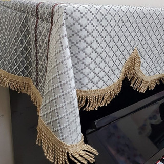 Khăn phủ đàn Piano Ô Vuông Kim Tuyến