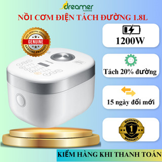 Nồi cơm điện tách đường Nồi cơm tách đường Dreamer 1.8L bảo hàng 12 tháng thương hiệu Úc
