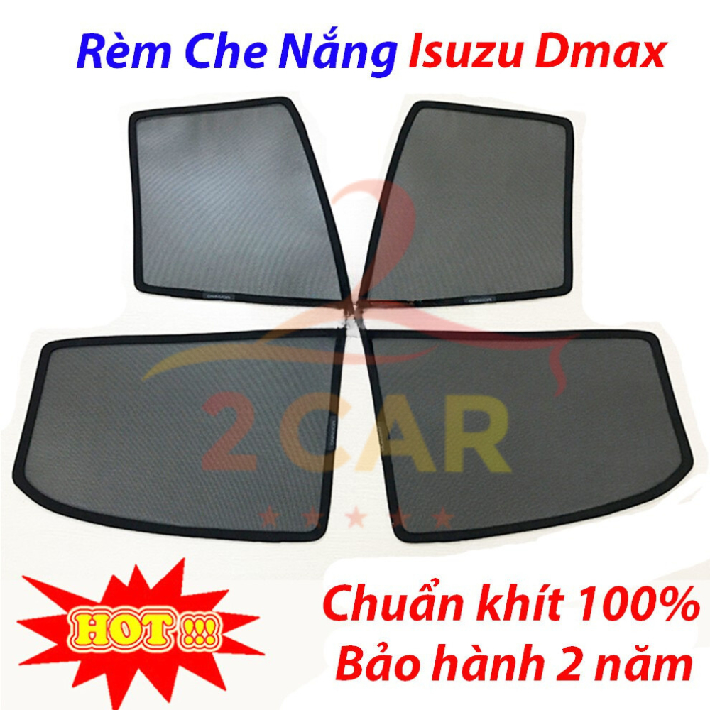 Rèm che nắng Isuzu Dmax 2014-2021 (Loại 1) hít nam châm - BH 24 tháng