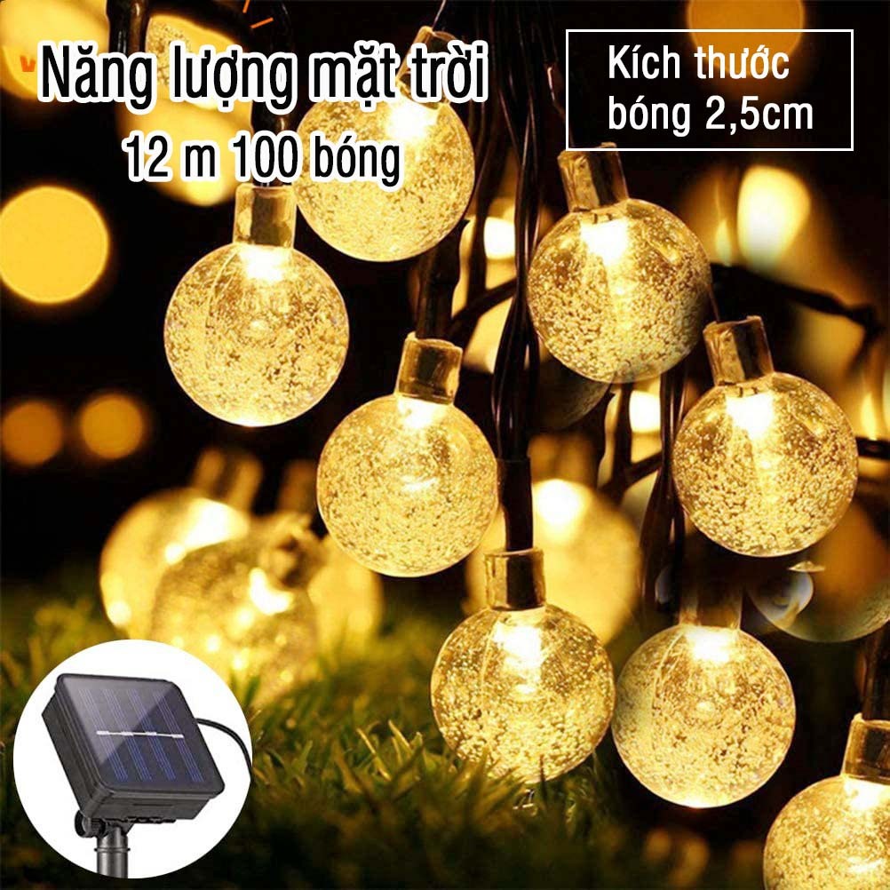 Bóng pha lê năng lượng mặt trời chống nước Sân vườn Giáng sinh Đèn năng lượng mặt trời Đèn LED chống nước