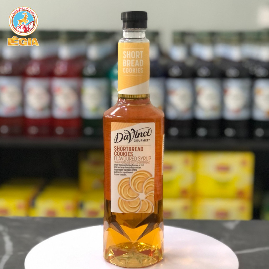 SYRUP DAVINCI BÁNH QUY BƠ (CÓ CHAI CHIẾT LẺ) - SHORTBREAD COOKIES DAVINCI GOURMET SYRUP