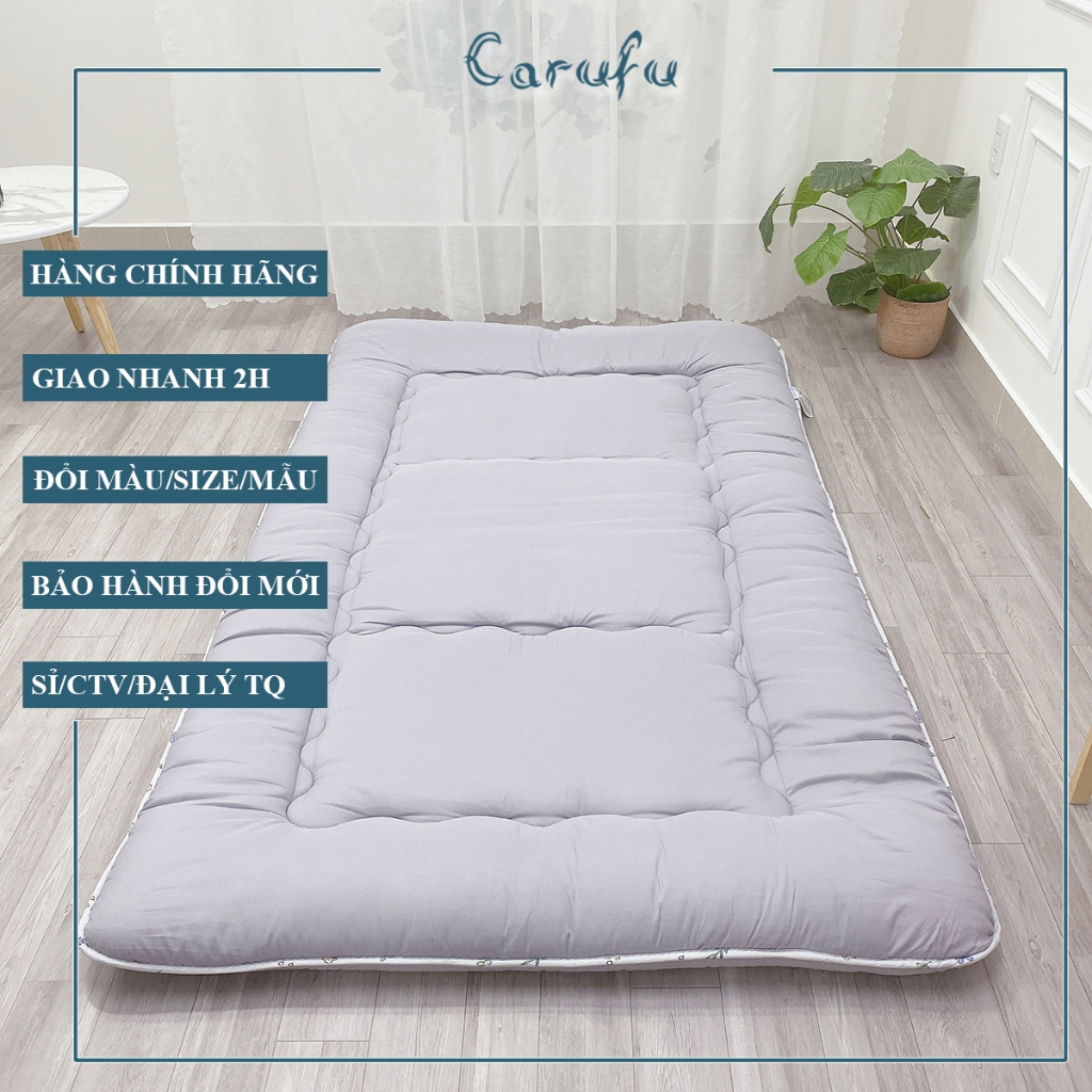 Topper nệm dày 10cm xuất Nhật chính hãng NCOOL | 1m 1m2 1m4 1m6 1m8 2m | CARUFU