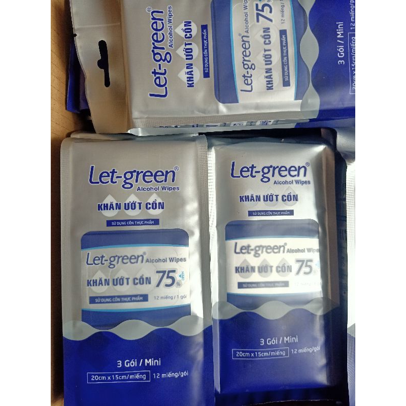 COMBO 20 gói KHĂN ƯỚT CỒN 12 TỜ