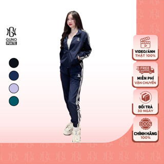 Bộ gió nữ thể thao GUNO thu đông sọc bản to 24DBNU29