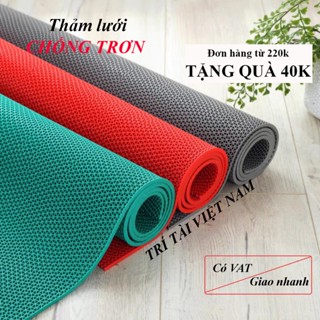 Thảm nhựa lưới lót sàn chống trơn bể bơi nhà tắm mềm dẻo không đau chân