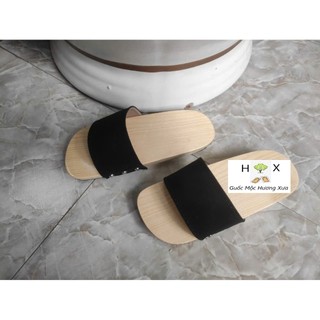 Guốc gỗ Guốc mộc cho Bé ( đế cao su 2 lớp )