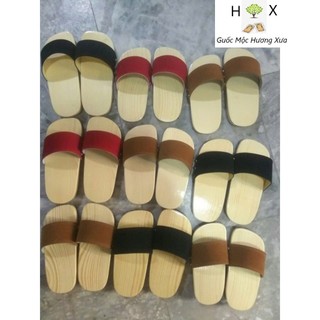 Guốc gỗ Guốc mộc cho Bé ( đế cao su 2 lớp )