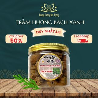 Hộp trầm hương Bách Xanh, nụ trầm hương cao cấp xông nhà tẩy uế Hương Trầm Đại Thắng (40 nụ)