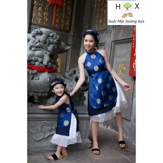 Guốc gỗ Guốc mộc Mẹ và Bé ( đế cao su 2 lớp )