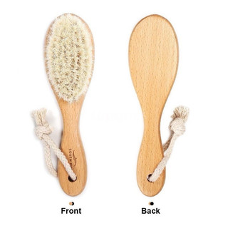 Chổi Phủi Tóc Fade Barber cán gỗ cực sạch
