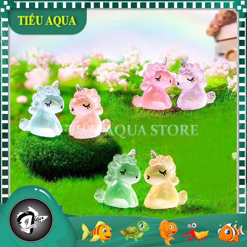 Combo 5 Kỳ Lân Nhỏ Dạ Quang (ZC-268) - Tiểu Cảnh Trang Trí Hồ Cá, Bonsai, Terrarium