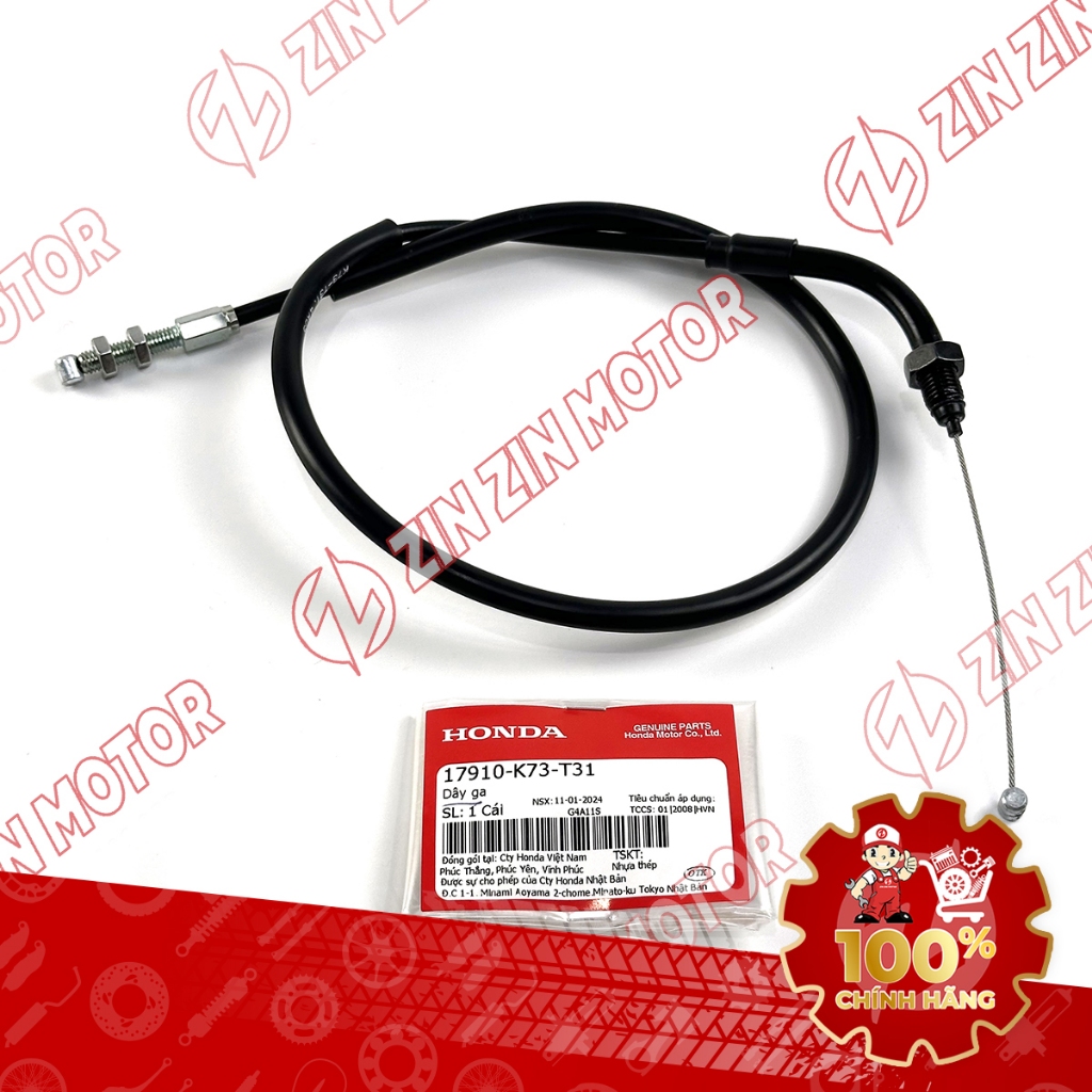 Dây Ga Future 125 Mập, Future Fi 125, Future BXC 125 2014 2015 2016 2017 Chính Hãng - ZZM