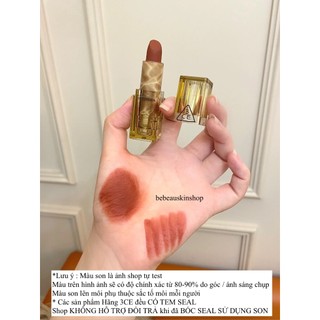 Son Thỏi 3CE Vân Đá Deep Under Soft Matte Lipstick Son 3ce Clear Layer Edition - Bebeau