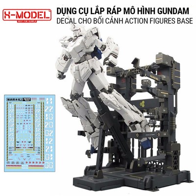 Decal cho bối cảnh TY01, TY02, TY03 cho Figure Base Action Base, dụng cụ lắp ráp mô hình XMODEL