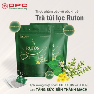 Trà hỗ trợ giãn tĩnh mạch, Tăng sức bền Thành mạch - TRÀ RUTON (Túi 50 gói)