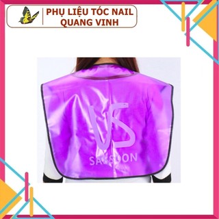 Áo choàng cổ nhuộm tóc VS tím